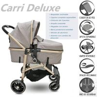 Coche de Paseo Moises Aluminio Carri Deluxe EB129 Negro