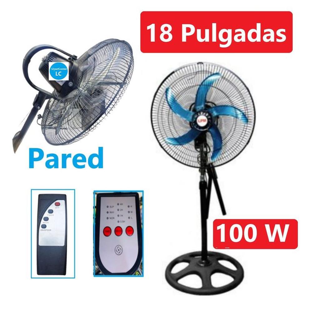 Ventilador 18 pulgadas Orbital con Control Remoto 100 Wats 360 Grados