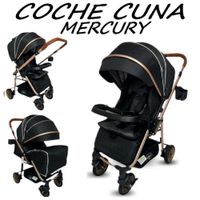 Nuevo Coche Cuna con Bandeja Mercury -Negro