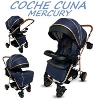 Nuevo Coche Cuna con Bandeja Mercury -Azul