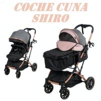 Nuevo Coche Cuna Ebaby Mango Reversible Shiro -Rosa