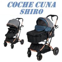 Nuevo Coche Cuna Ebaby Mango Reversible Shiro -Azul
