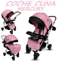 Nuevo Coche Cuna con Bandeja Mercury -Rosa