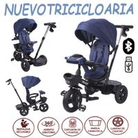 Nuevo Triciclo Giratorio Ebaby reclinable Aria -Azul