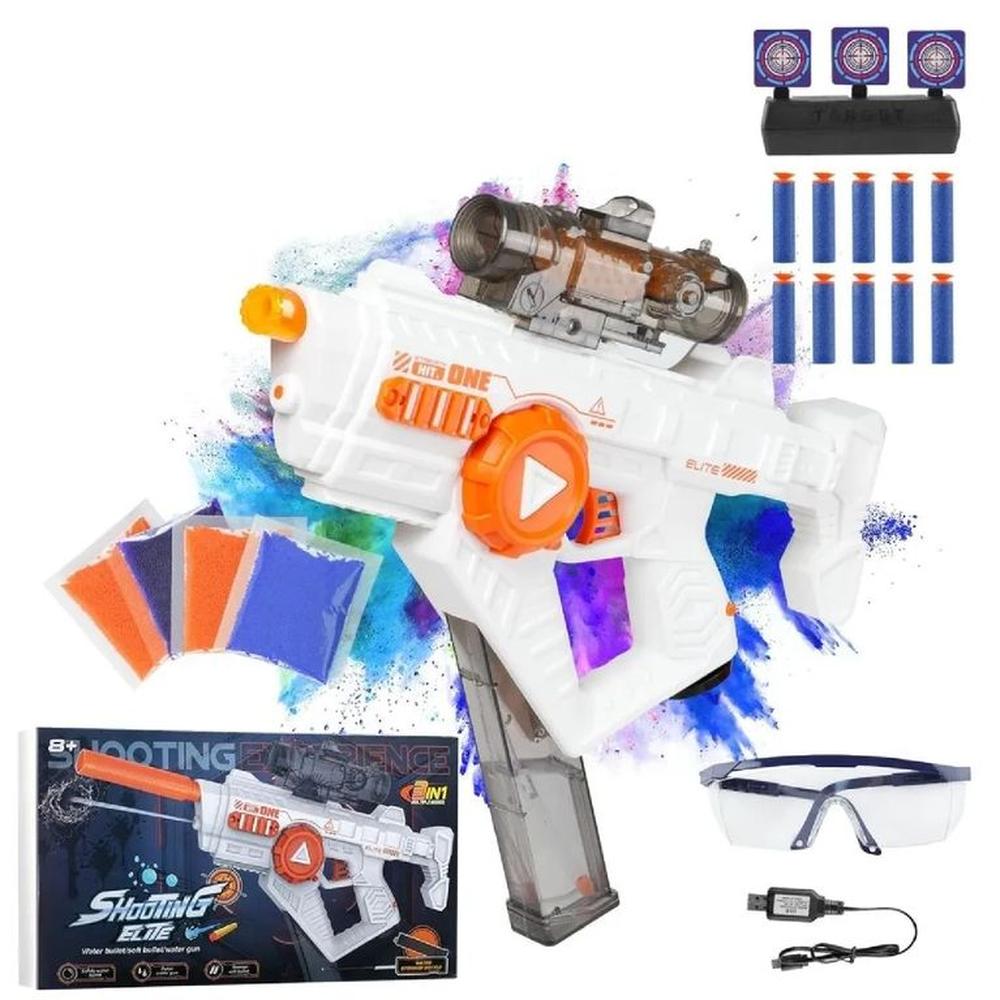 Pistola de agua chisguete y Hidrogel Futurista 3 en 1