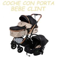 Nuevo Coche Moises con Porta Bebe Clint -Beige
