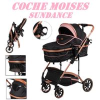 Nuevo Coche Moises Plegable Sundance -Rosa