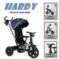 Triciclo Asiento Giratorio USB Bluetooth Hardy -Azul