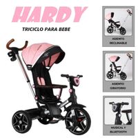 Triciclo Asiento Giratorio USB Bluetooth Hardy -Rosa