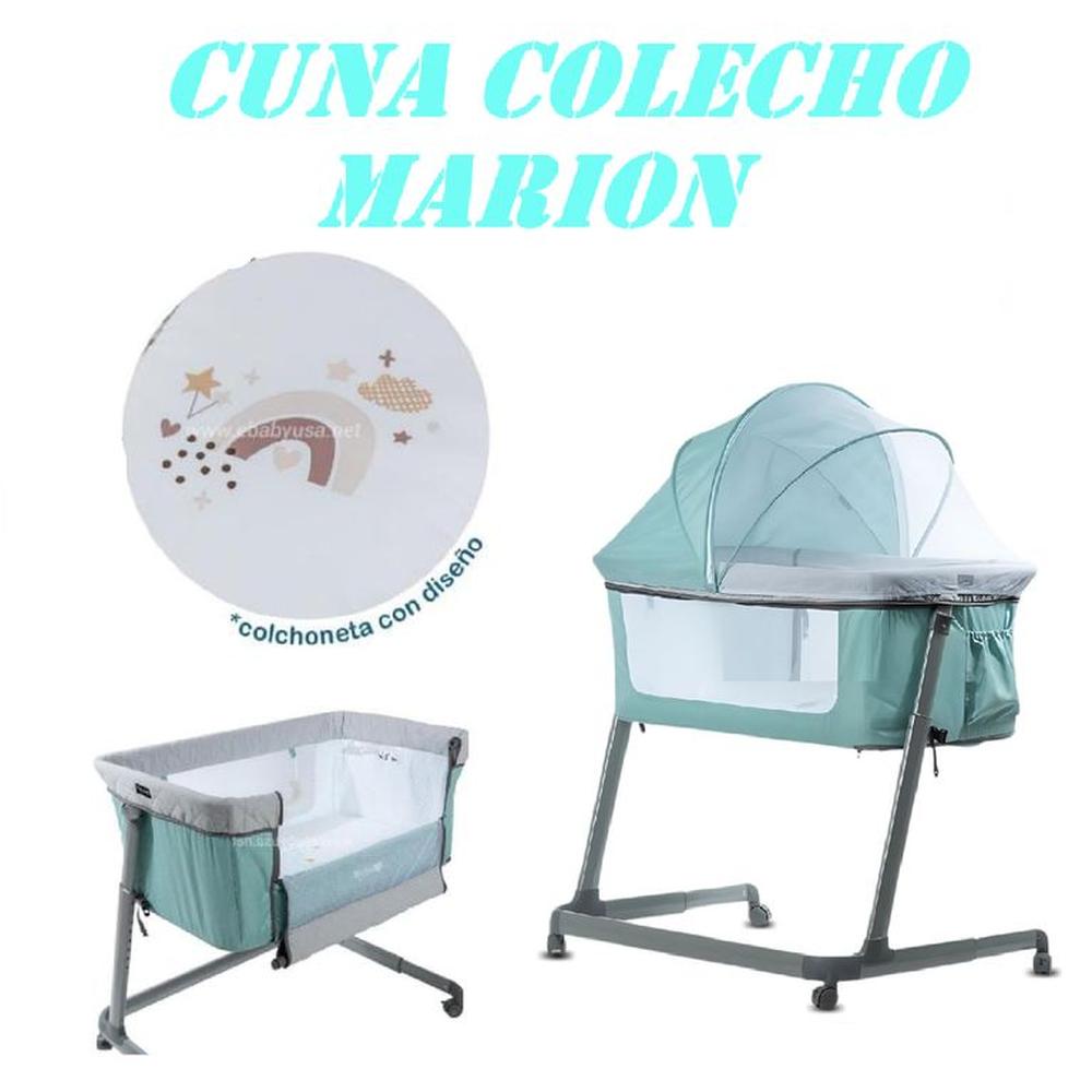 Nueva Cuna Colecho con Diseño Marion -Verde