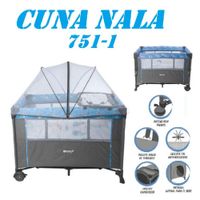 Nueva Cuna Colecho de Lujo Cambiador Nala -Azul