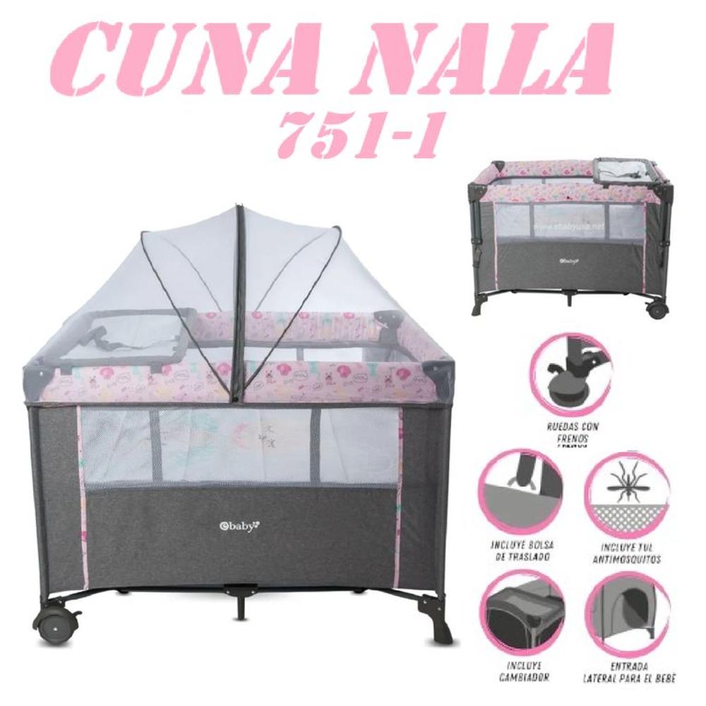 Nueva Cuna Colecho de Lujo Cambiador Nala -Rosa