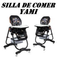 Nueva silla de comer Altura Ajustable Yami Ebaby -Negro