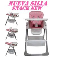 Nueva Silla de Comer Graduable Snack New-Rosa