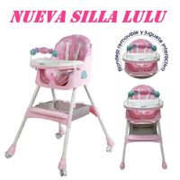 Nueva Silla de Comer Plegable Lulu -Rosado