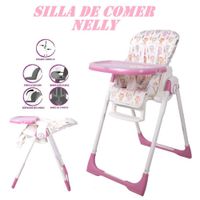 Nueva Silla de Comer Nelly Pegable - Rosa