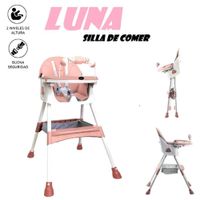 Silla de Comer Plegable Bandeja Didactica Luna- Rosa