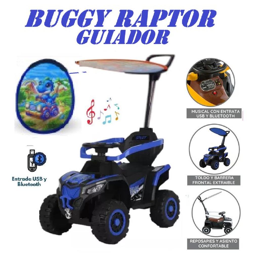 Nuevo Bugui Raptor Musical con USB -Azul