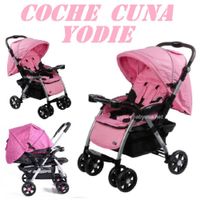 Nuevo Coche Cuna Mango Reversible Yodie -Rosa