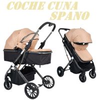 Nuevo Coche Cuna Moises de Lujo Spano -Beige