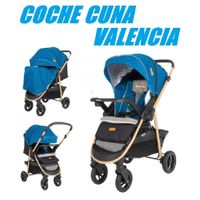 Nuevo Coche cuna Valencia Baby Happy - Azul
