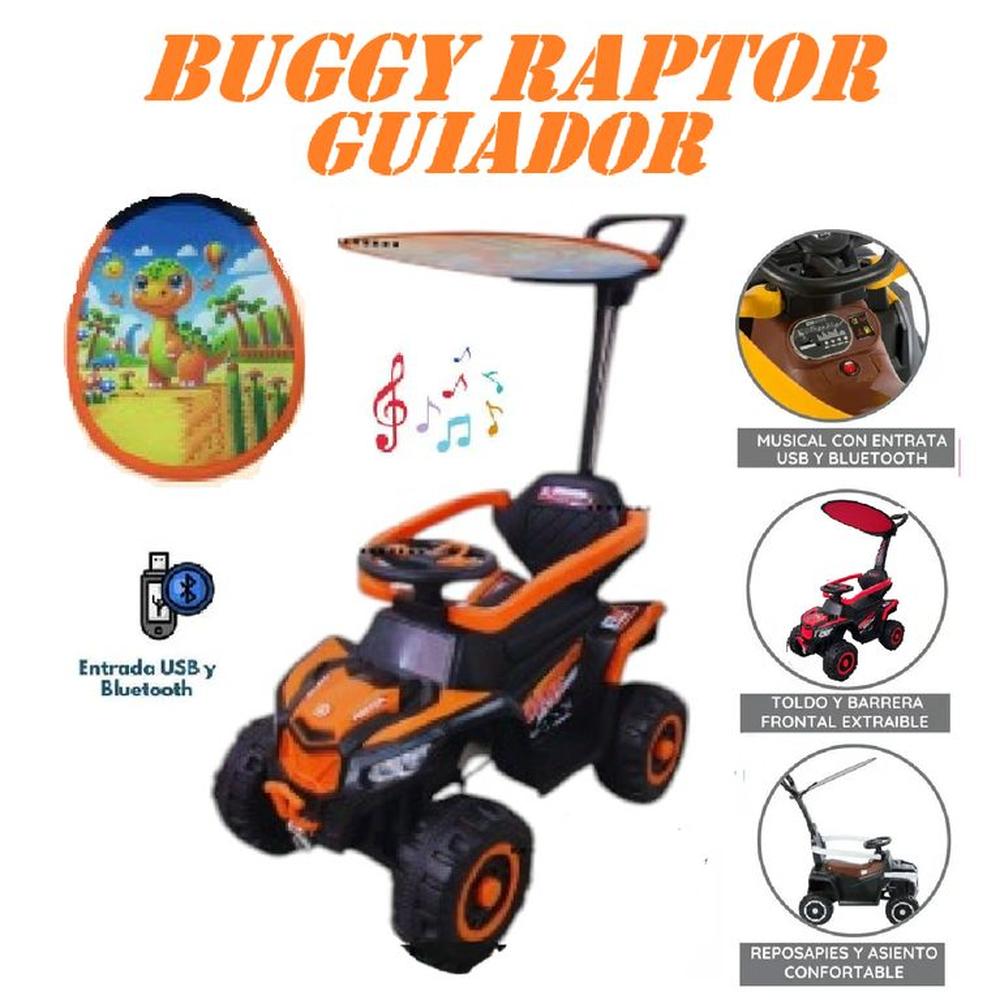 Nuevo Bugui Raptor Musical con USB -Naranja