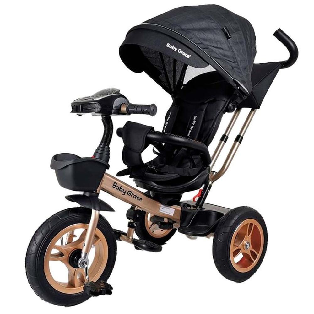 Triciclo Golden 5 en 1 Asiento Giratorio Bluetooth USB