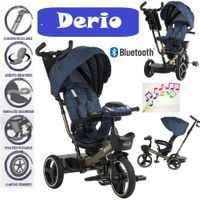 Triciclo Musical Luces Reclinable Giratorio Bluetooth EB365