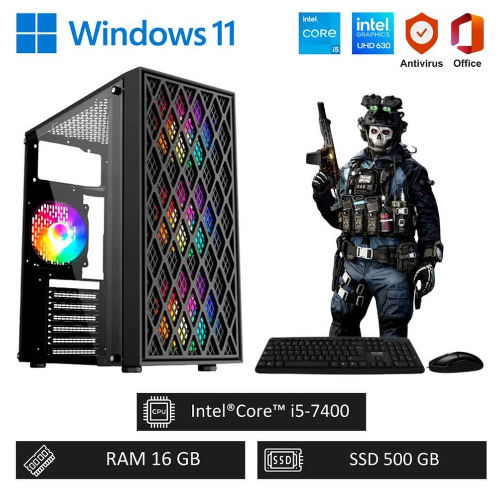 Computadora PC Gamer Intel Core i5 - 16GB RAM - 500GB SSD Computadora PC Gamer Intel Core i5 - 16GB RAM - 500GB SSD