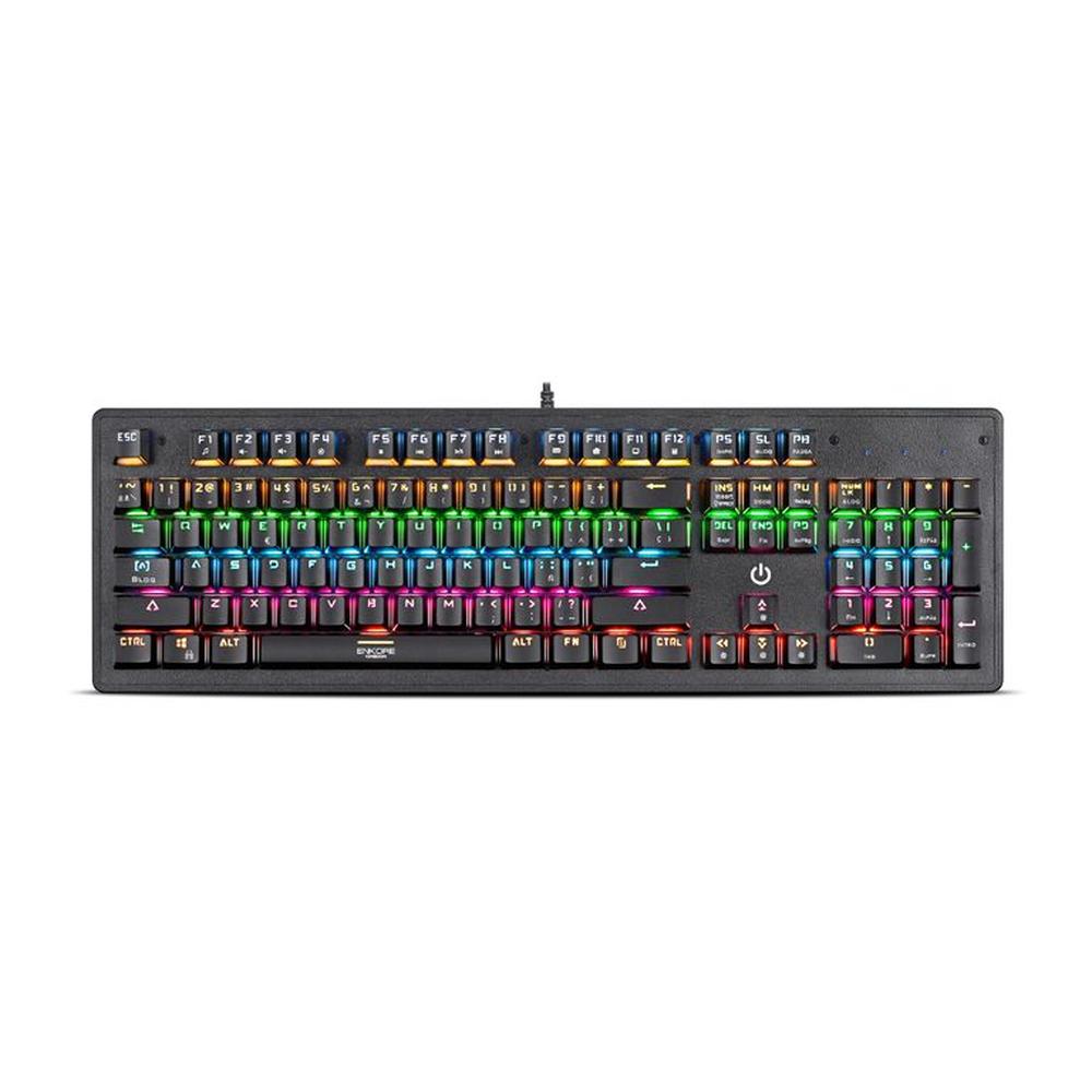 Teclado Gamer Mecánico USB Kingdom ENK1001 Rainbow - Enkore Teclado Gamer Mecánico USB Kingdom ENK1001 Rainbow - Enkore