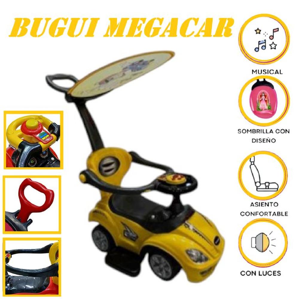 Buggy Megacar Musical Luces Con Diseño -Amarillo