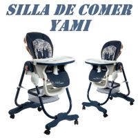 Nueva silla de comer Altura Ajustable Yami Ebaby -Azul