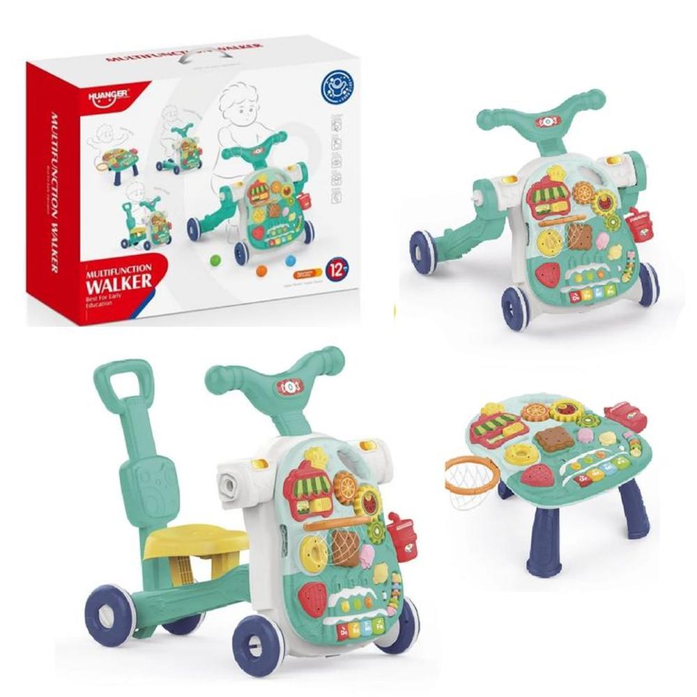 Nuevo Andador Multifunciónal para bebés 4 en 1 -Verde