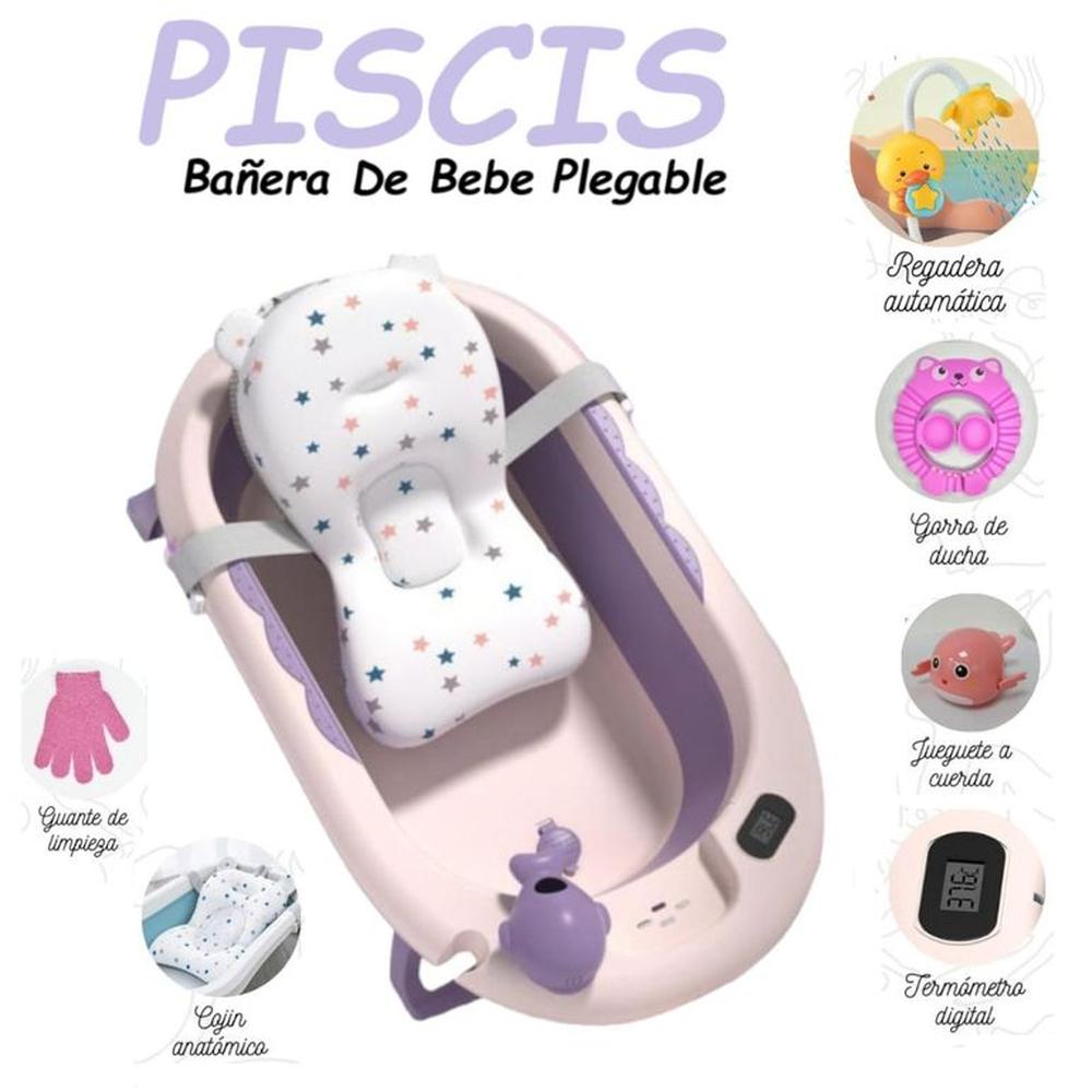 Bañera  Plegable Termometro Digital Piscis M