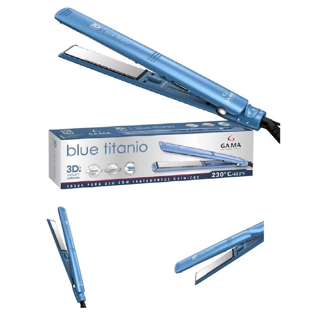 Plancha Alisadora Gama 3D Blue Titanio-Azul