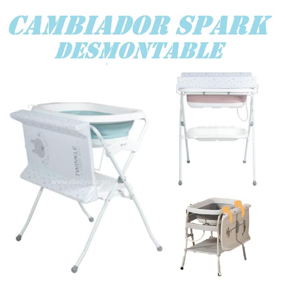 Bañera Cambiador y Organizador Desmontable con Drenaje Spark