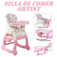 Silla Carpeta Multifuncional 3 en 1 Ebaby Artist - Rosa