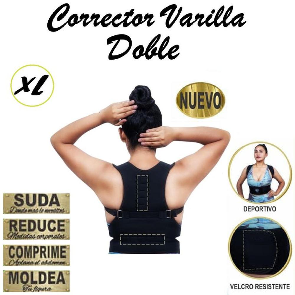 Corrector Varilla Doble Negro Talla -XL
