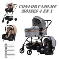 Nuevo Coche Moises Comfort 4 en 1 -Gris