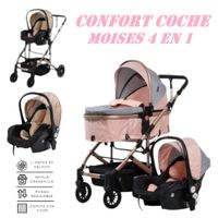 Nuevo Coche Moises Comfort 4 en 1 -Rosa