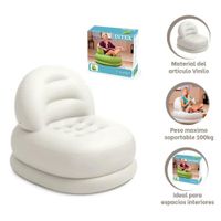 Sofa Silla Inflable Moderno Blanco 84x99x76