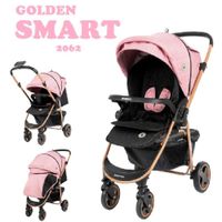 Coche Cuna Mango Reversible Smart2042 - Rosado