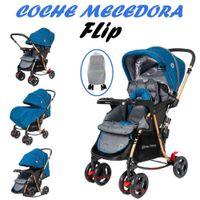 Coche Mecedora Mango Frontal Flip -Azul