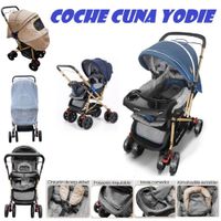 Coche Cuna de Lujo Mango Reversible con Tull Yodie - Azul