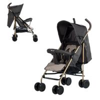 Coche De Paseo Baston Reclinable Travis Para Bebes- Negro