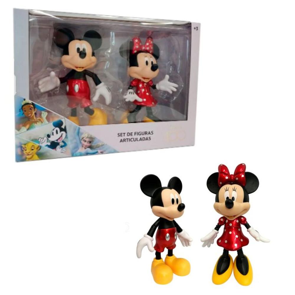 Figuras Articulables de Mickey y Minnie 7.5