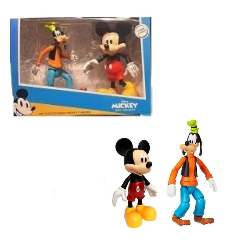 Figuras Articulables de Mickey y Goofy 7.5