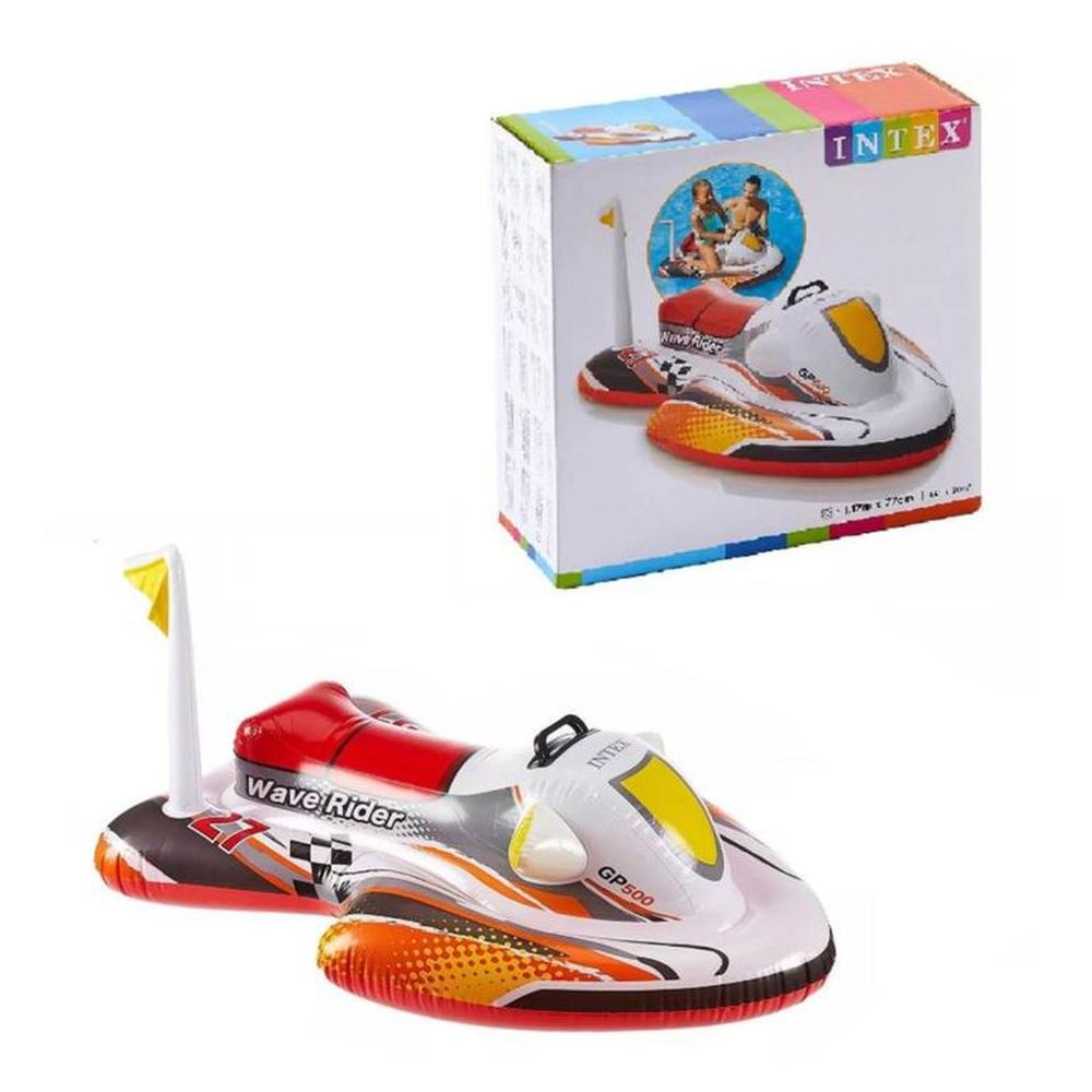 Flotador Inflable Diseño Moto 117x77 cm