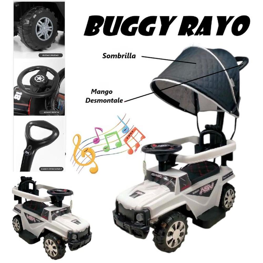 Buggie Rayo Guiador Musical Luces 3 en 1 con Desmontable-BL