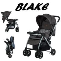 Coche de paseo Blake Mango reversible-Negro